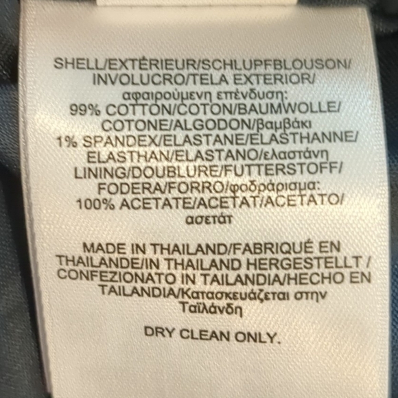 NWOT BROOKS BROTHERS Floral Cotton Waffle Textured Dress, Fully Lined, Size 8 - Picture 7 of 8